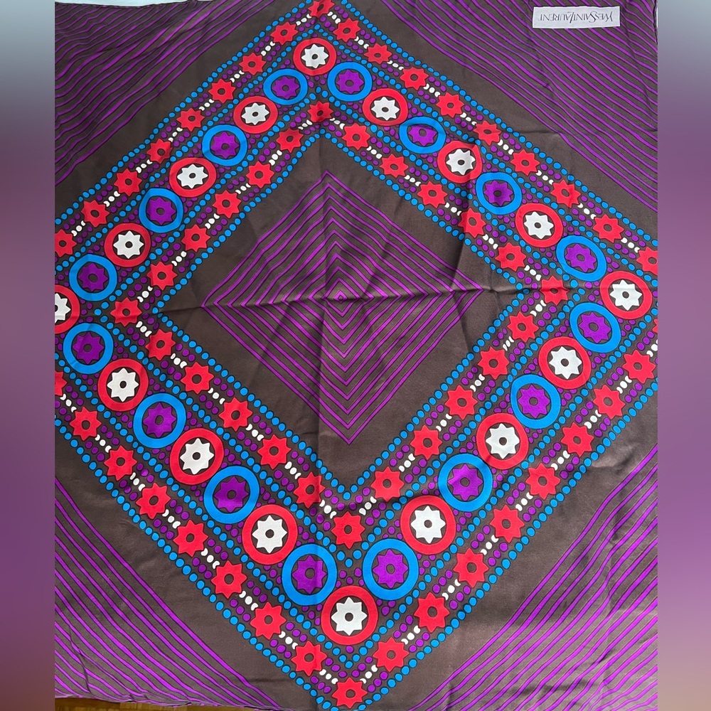 Yves Saint Laurent 100% silk Scarf